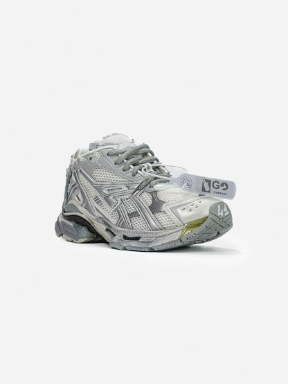 Balenciaga Runner Trainer White Silver