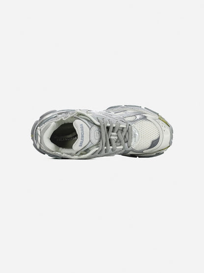 Balenciaga Runner Trainer White Silver