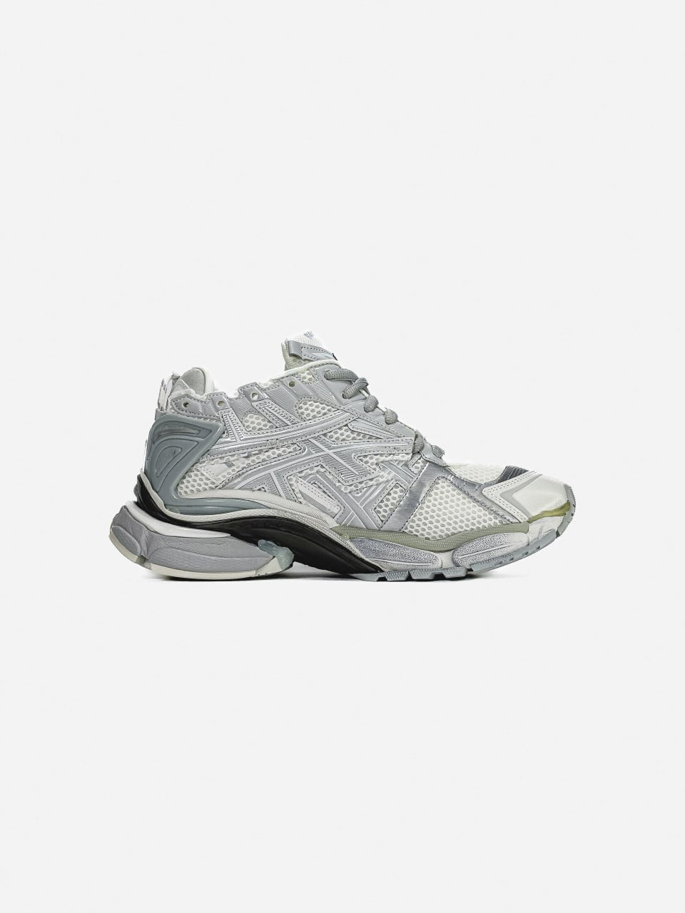 Balenciaga Runner Trainer White Silver