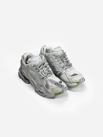 Balenciaga Runner Trainer White Silver