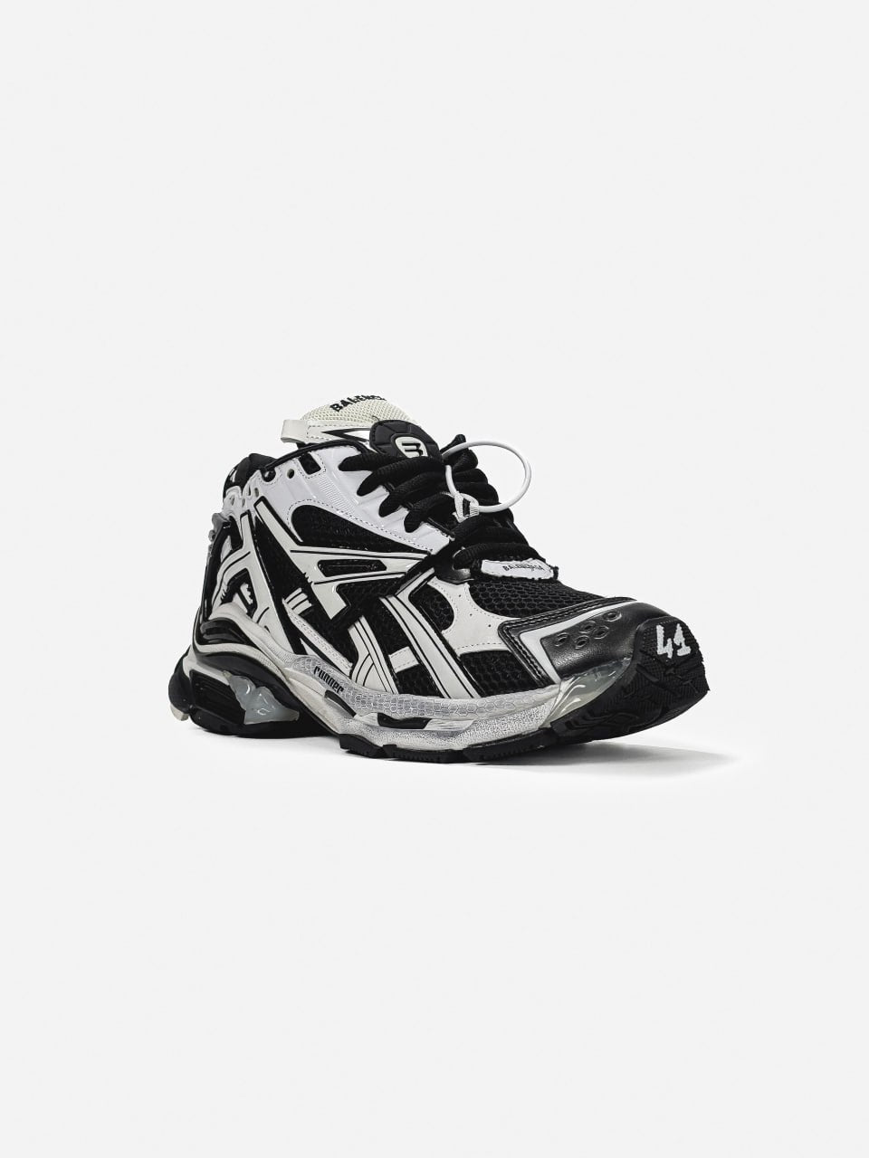 Balenciaga Runner Black White
