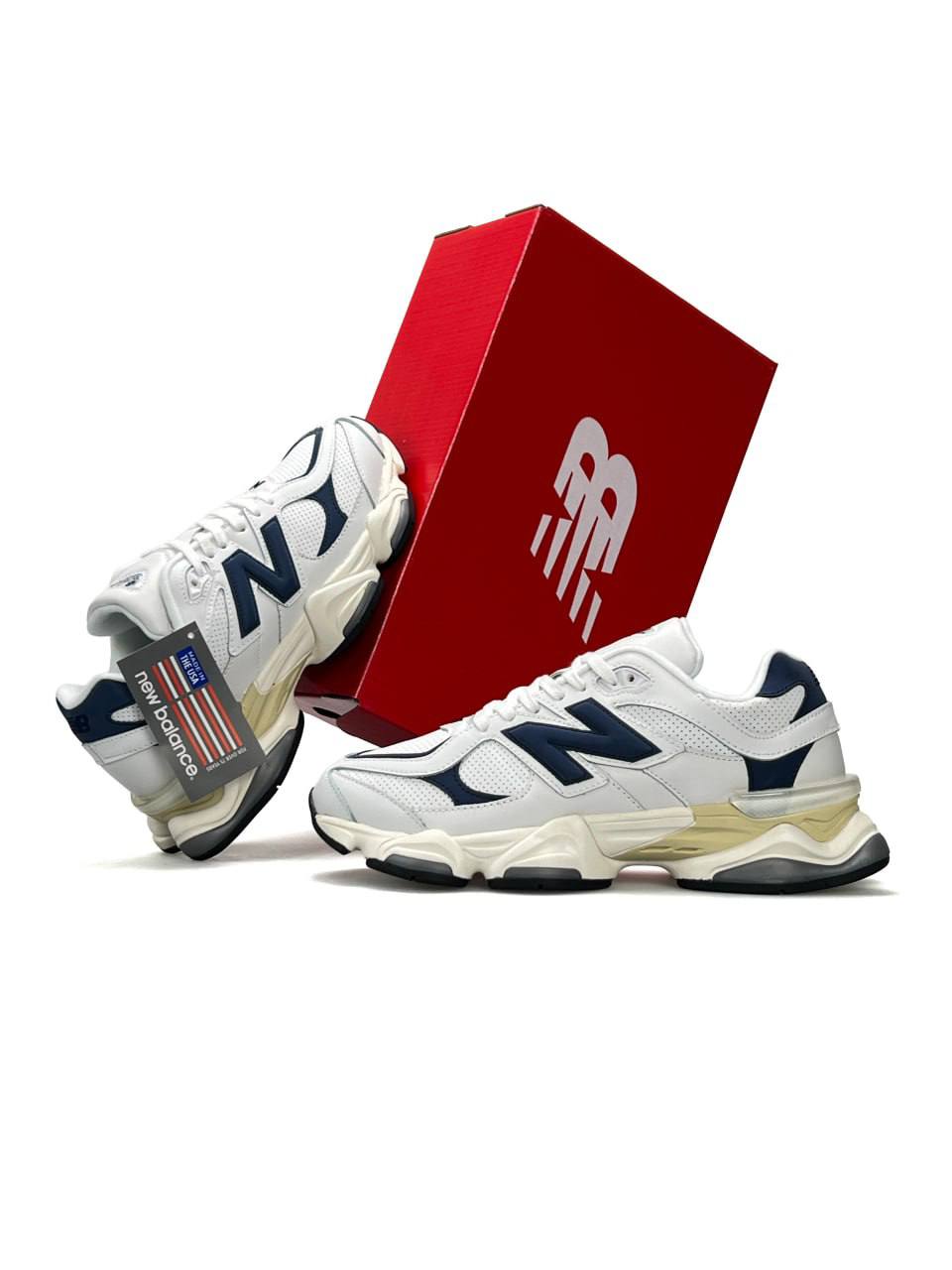 New Balance 9060 White Navy