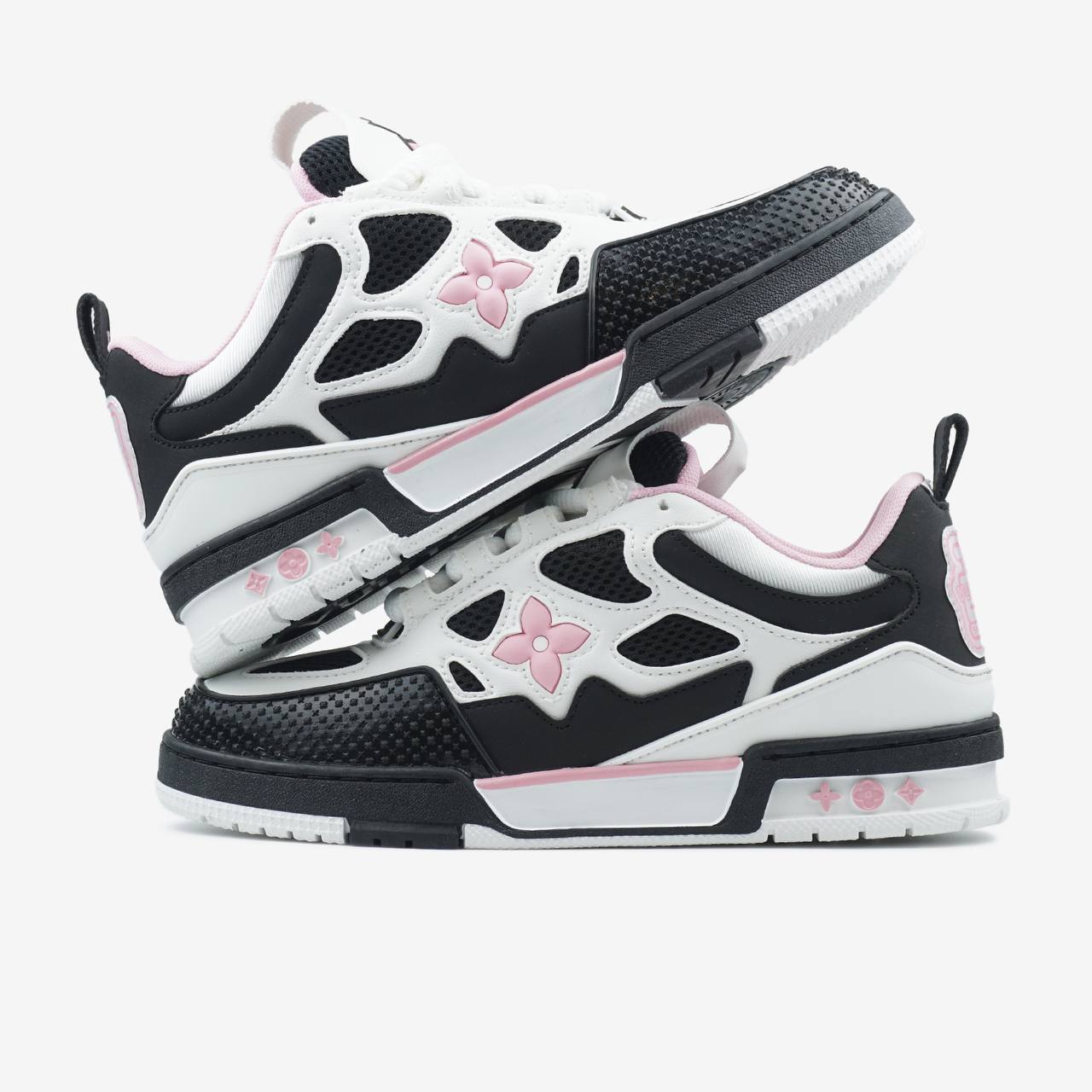 Louis Vuitton Skate Sneaker Black White Pink