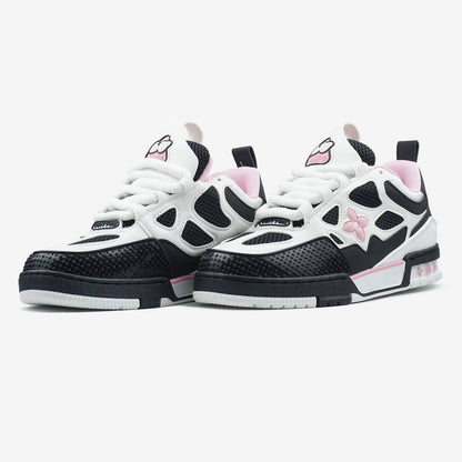 Louis Vuitton Skate Sneaker Black White Pink