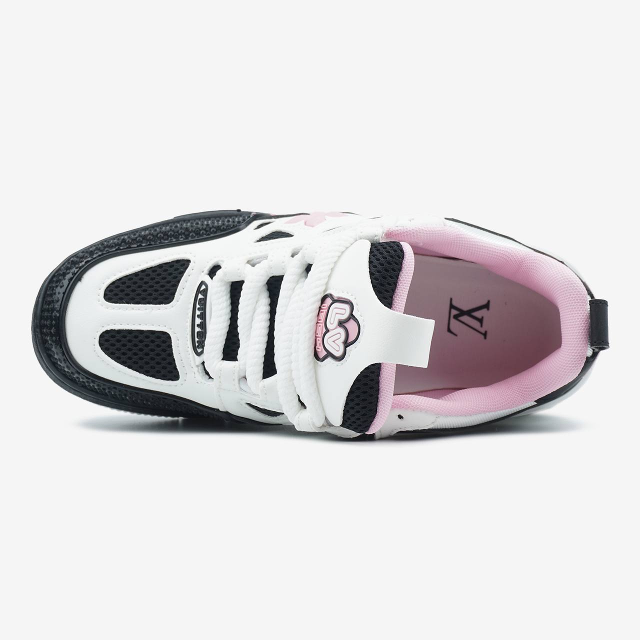 Louis Vuitton Skate Sneaker Black White Pink