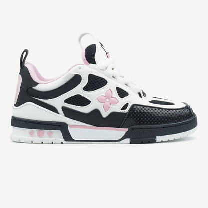 Louis Vuitton Skate Sneaker Black White Pink