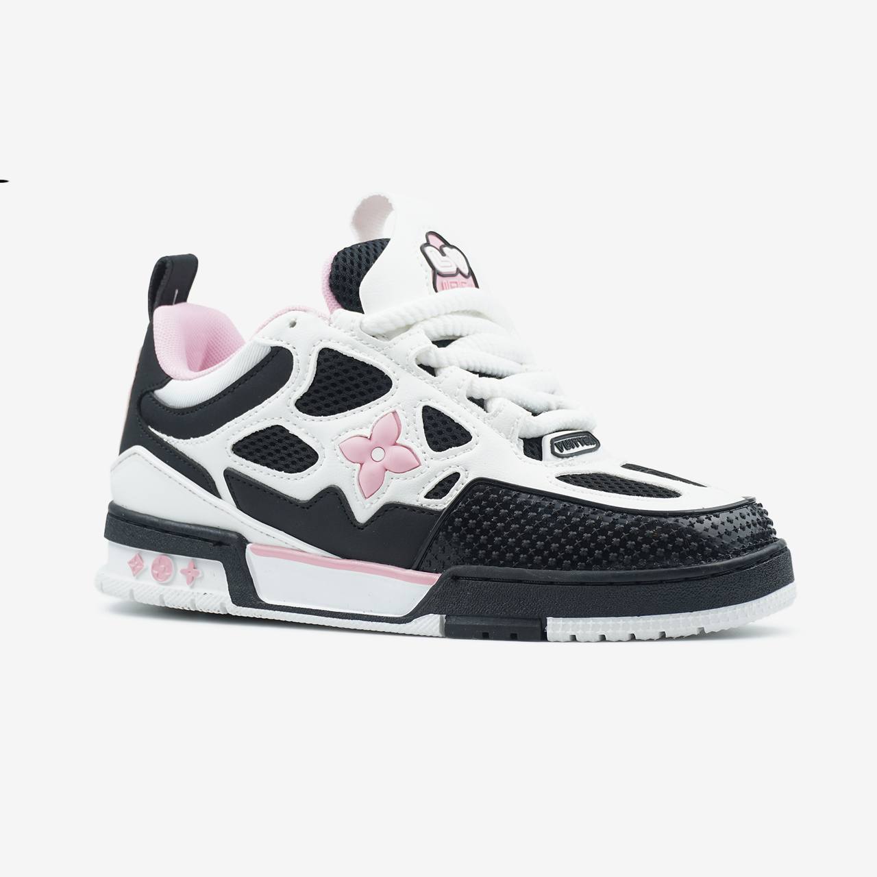 Louis Vuitton Skate Sneaker Black White Pink
