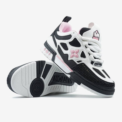Louis Vuitton Skate Sneaker Black White Pink