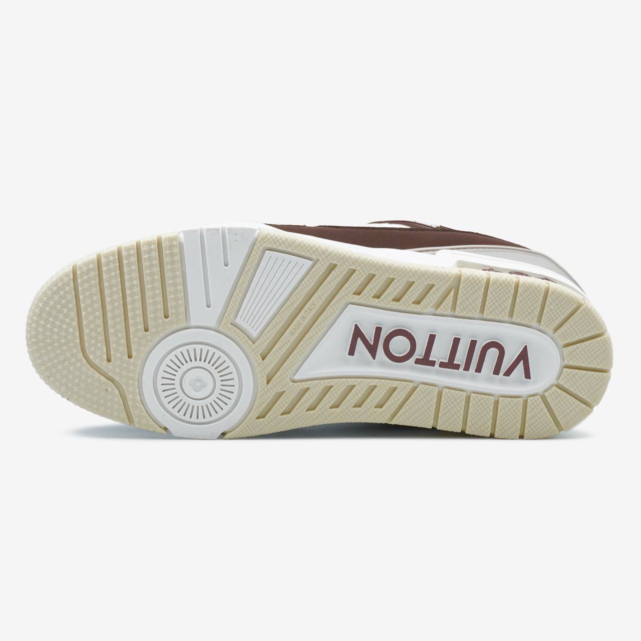 Louis Vuitton Trainer White Brown