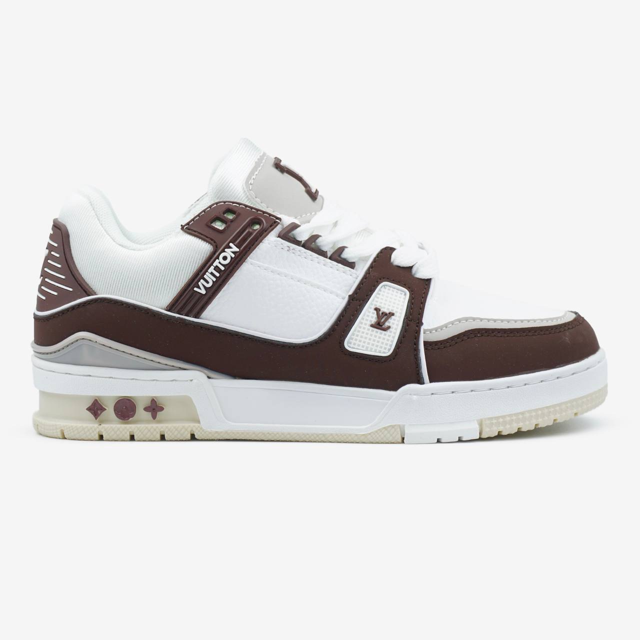 Louis Vuitton Trainer White Brown