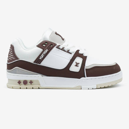 Louis Vuitton Trainer White Brown