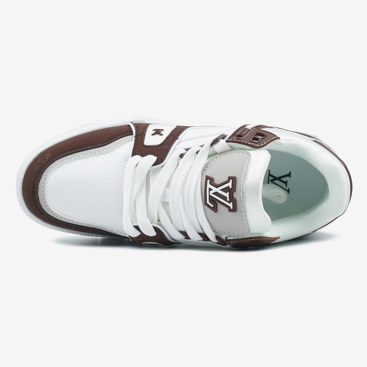 Louis Vuitton Trainer White Brown