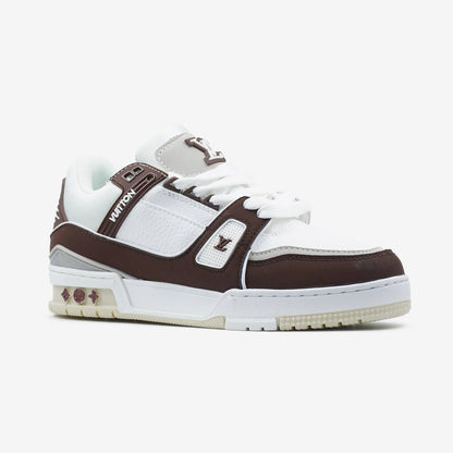 Louis Vuitton Trainer White Brown