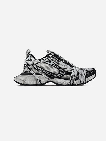 Balenciaga 3XL Extreme Laces Logo Sneaker in White Black