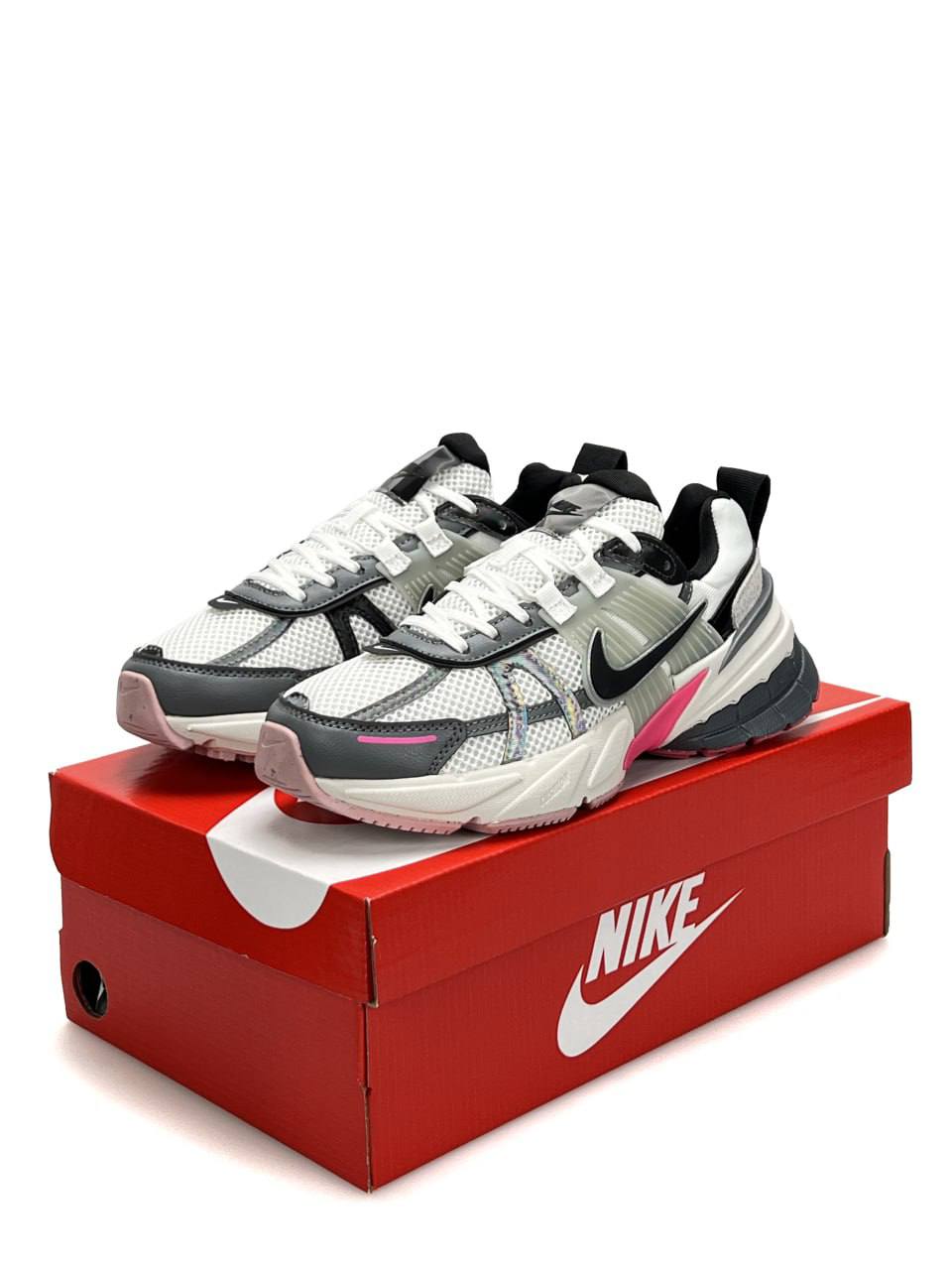 Nike V2K Runtekk White Holographic Pink