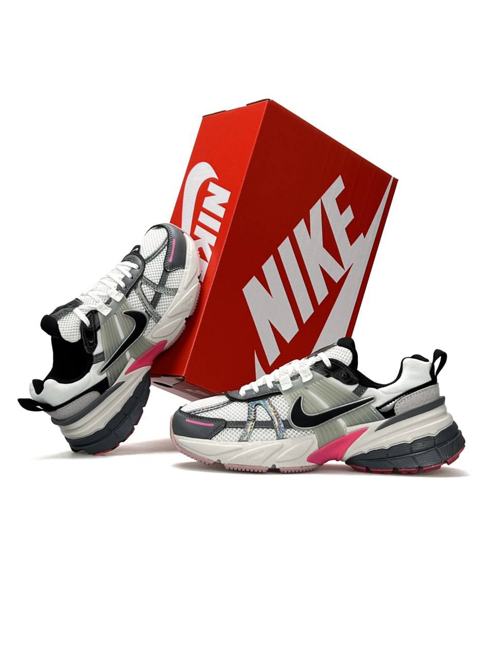 Nike V2K Runtekk White Holographic Pink