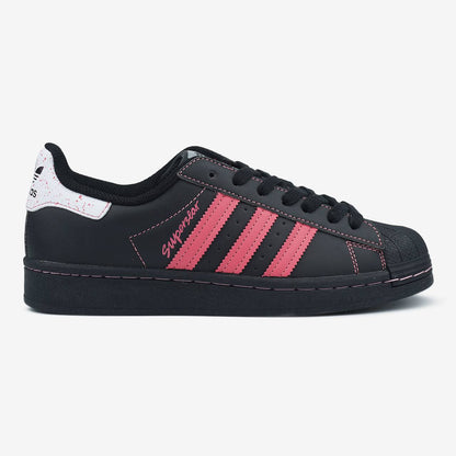Adidas Superstar Black Pink Thread