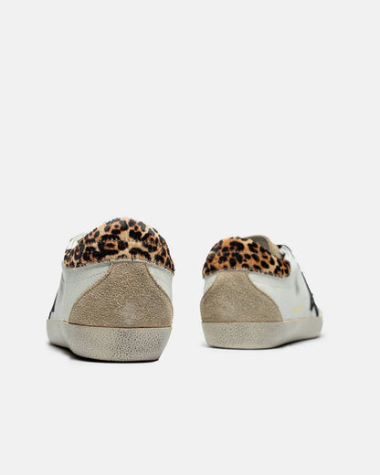 Golden Goose Superstar Leopard Black Glitter Star