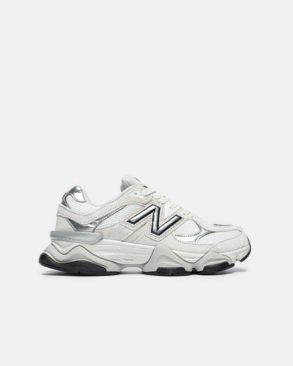 New Balance 9060 White Black Metallic Silver