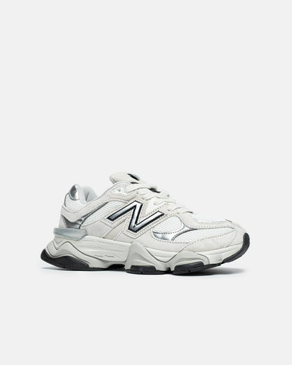 New Balance 9060 White Black Metallic Silver