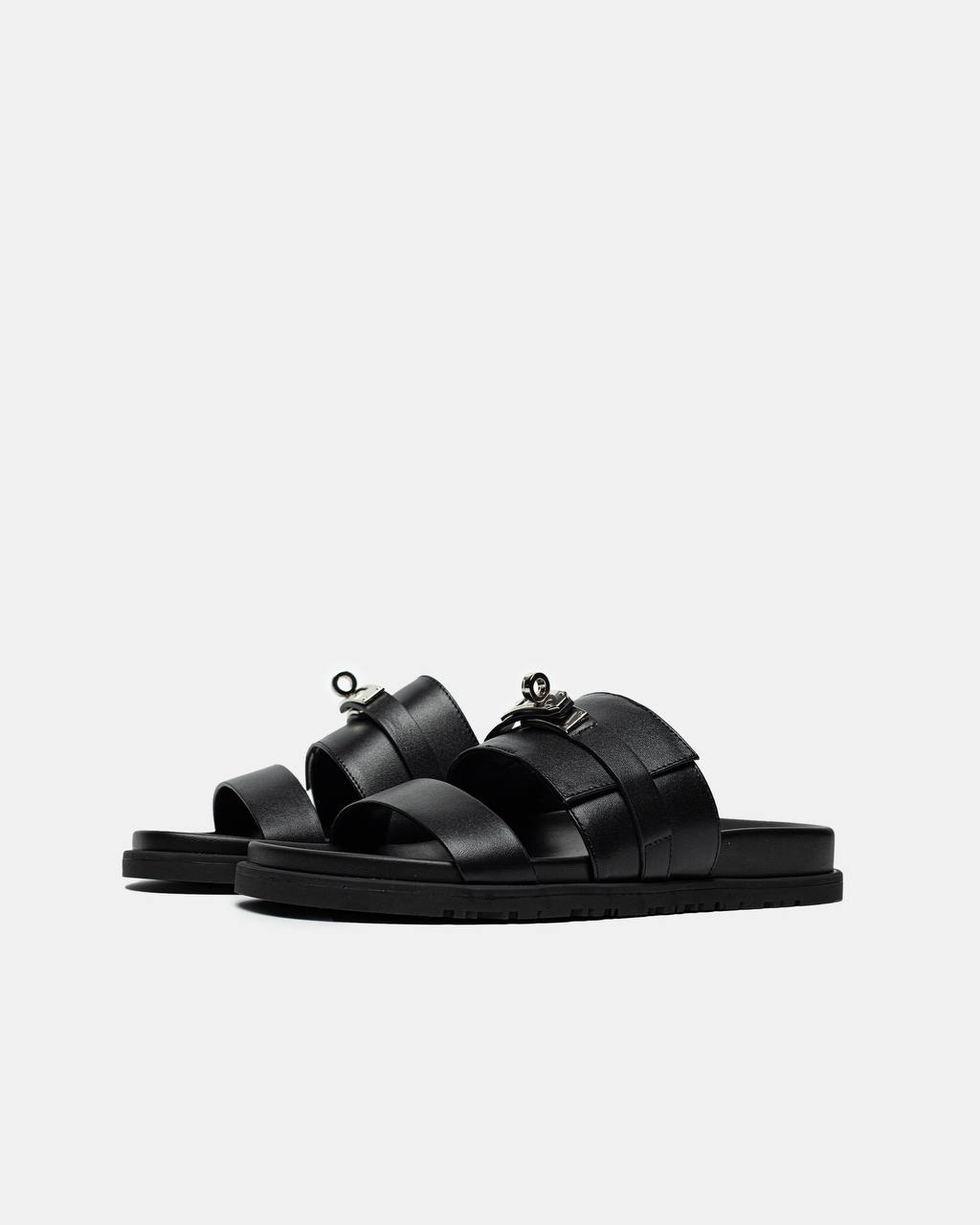 Hermes Jackson Sandal Black