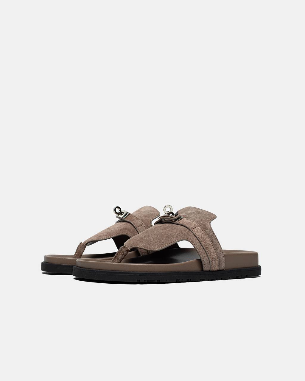 Hermes Empire Sandal Grey Sable