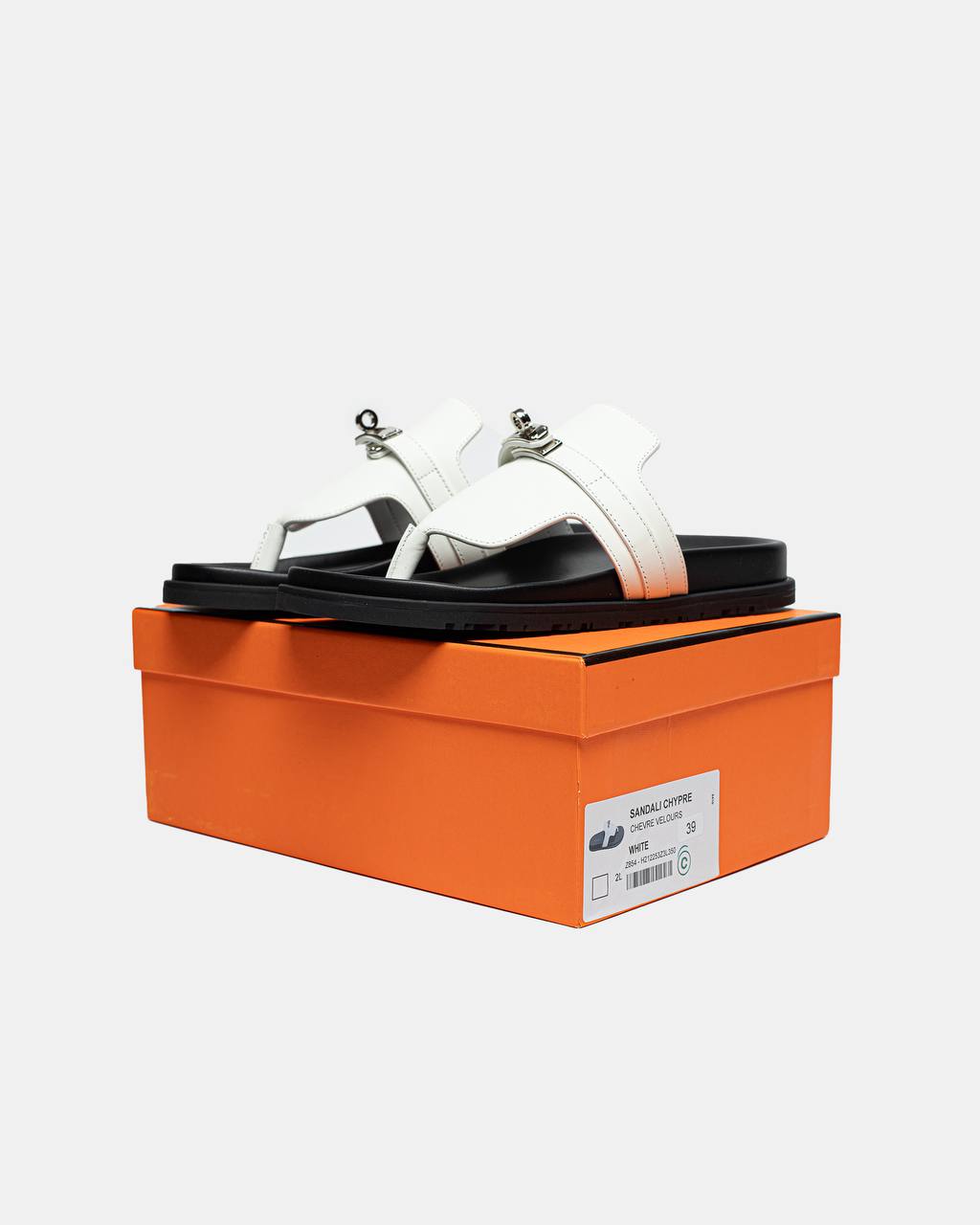 Hermes Empire Sandal Blanc White