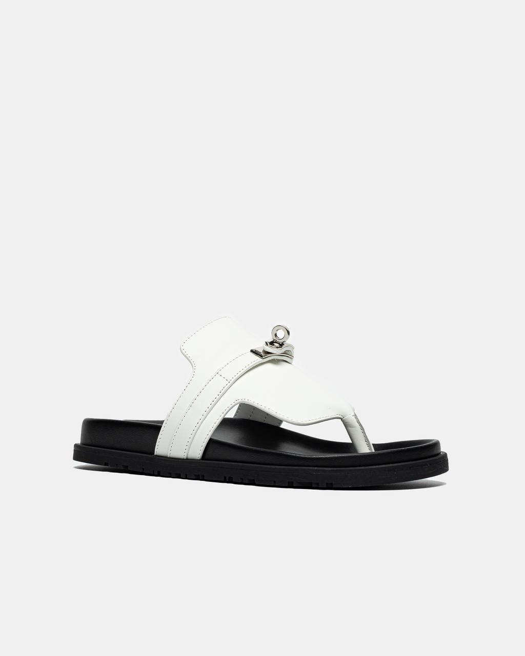 Hermes Empire Sandal Blanc White