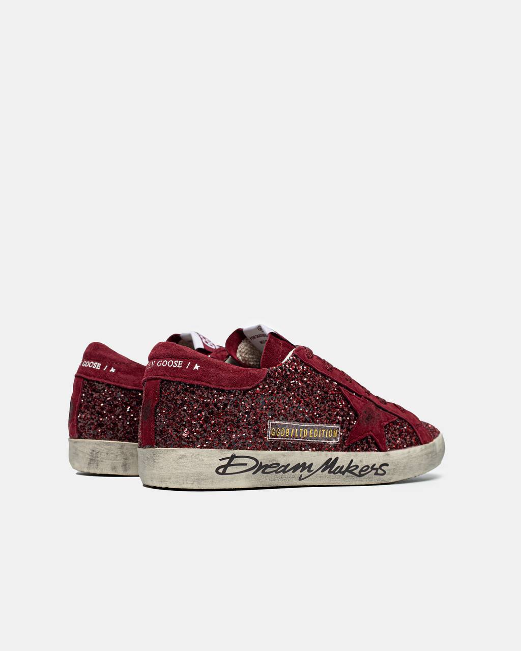 Golden Goose Superstar Bordeaux Glitter Dream Makers