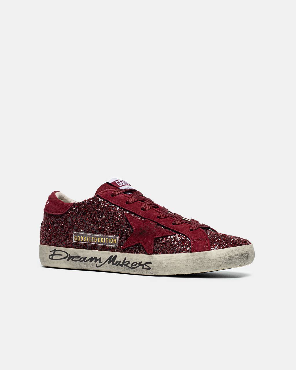 Golden Goose Superstar Bordeaux Glitter Dream Makers