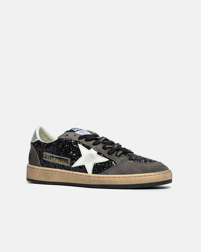 Golden Goose Ball Star in Glitter with Leather Star