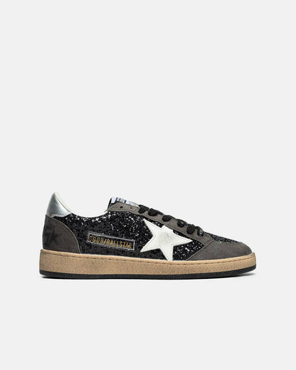 Golden Goose Ball Star in Glitter with Leather Star