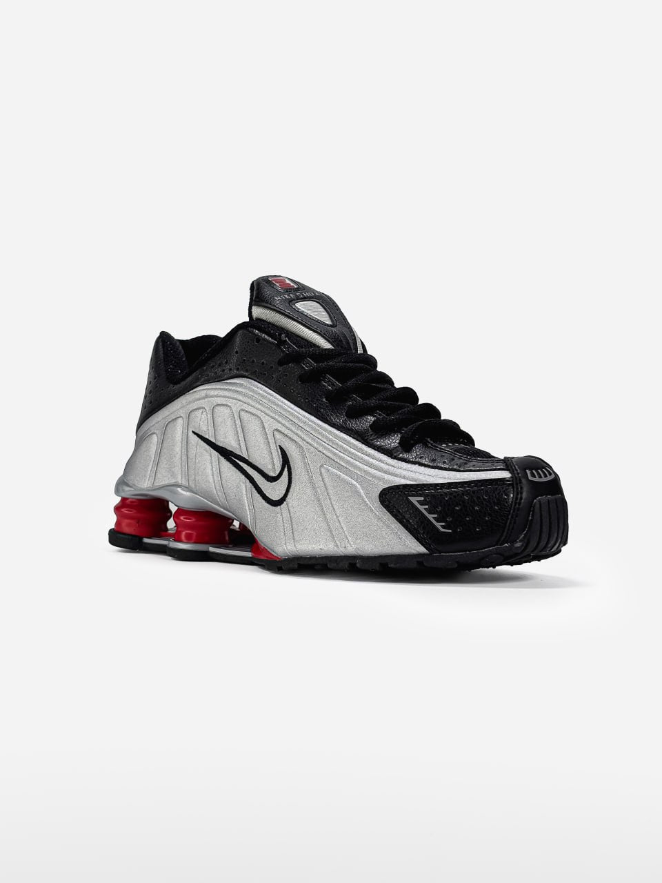 Nike Shox R4 Black Metallic Silver