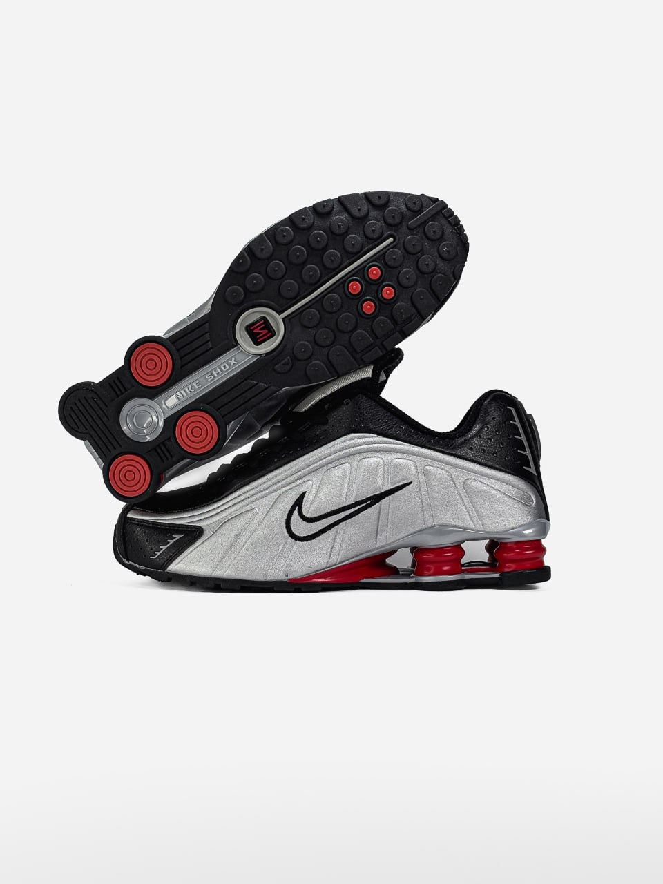 Nike Shox R4 Black Metallic Silver
