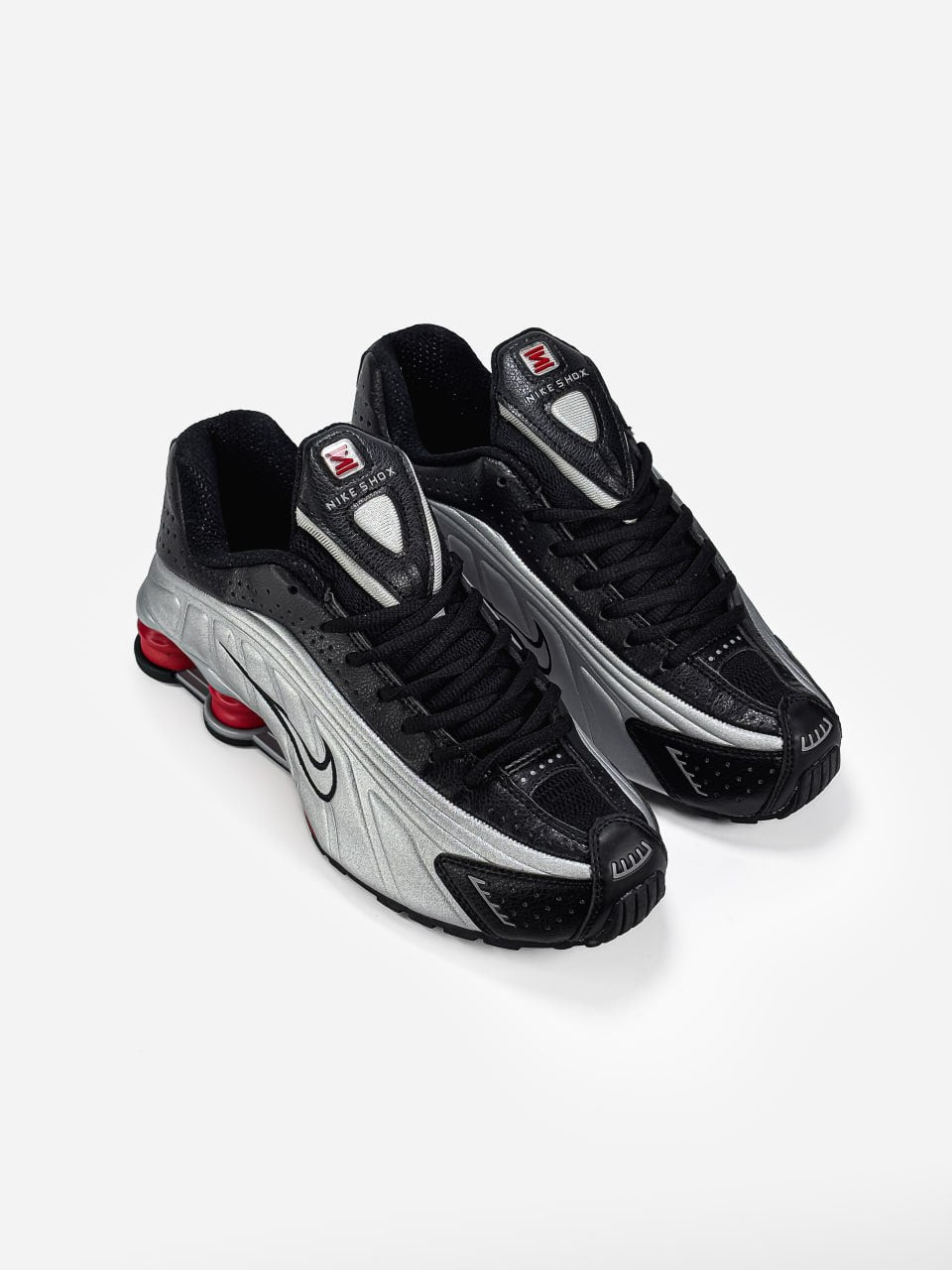 Nike Shox R4 Black Metallic Silver