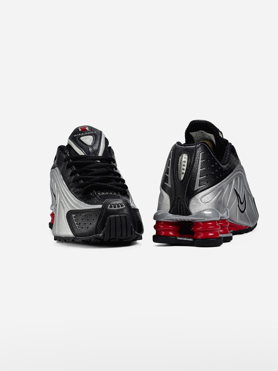 Nike Shox R4 Black Metallic Silver
