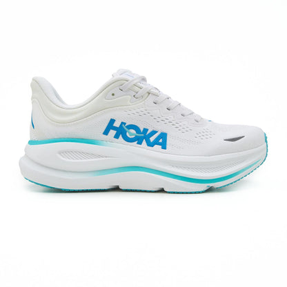 Hoka Bondi 9 White Blue
