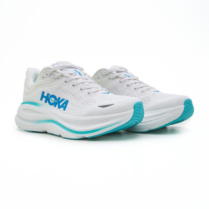 Hoka Bondi 9 White Blue