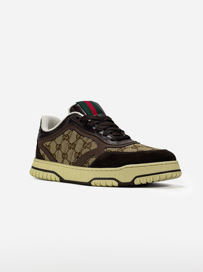 Gucci Re-Web Trainer Brown
