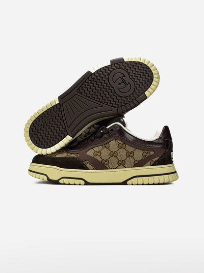 Gucci Re-Web Trainer Brown