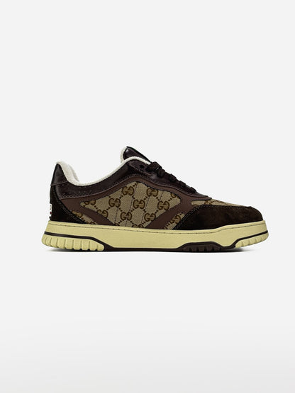 Gucci Re-Web Trainer Brown