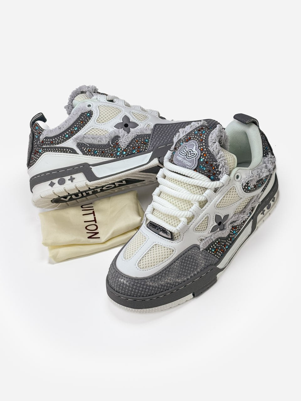 Louis Vuitton Skate White Swarovski Crystals