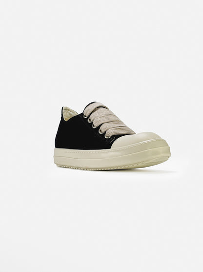 Rick Owens DRKSHDW Jumbo Lace Ramones Low Black Beige