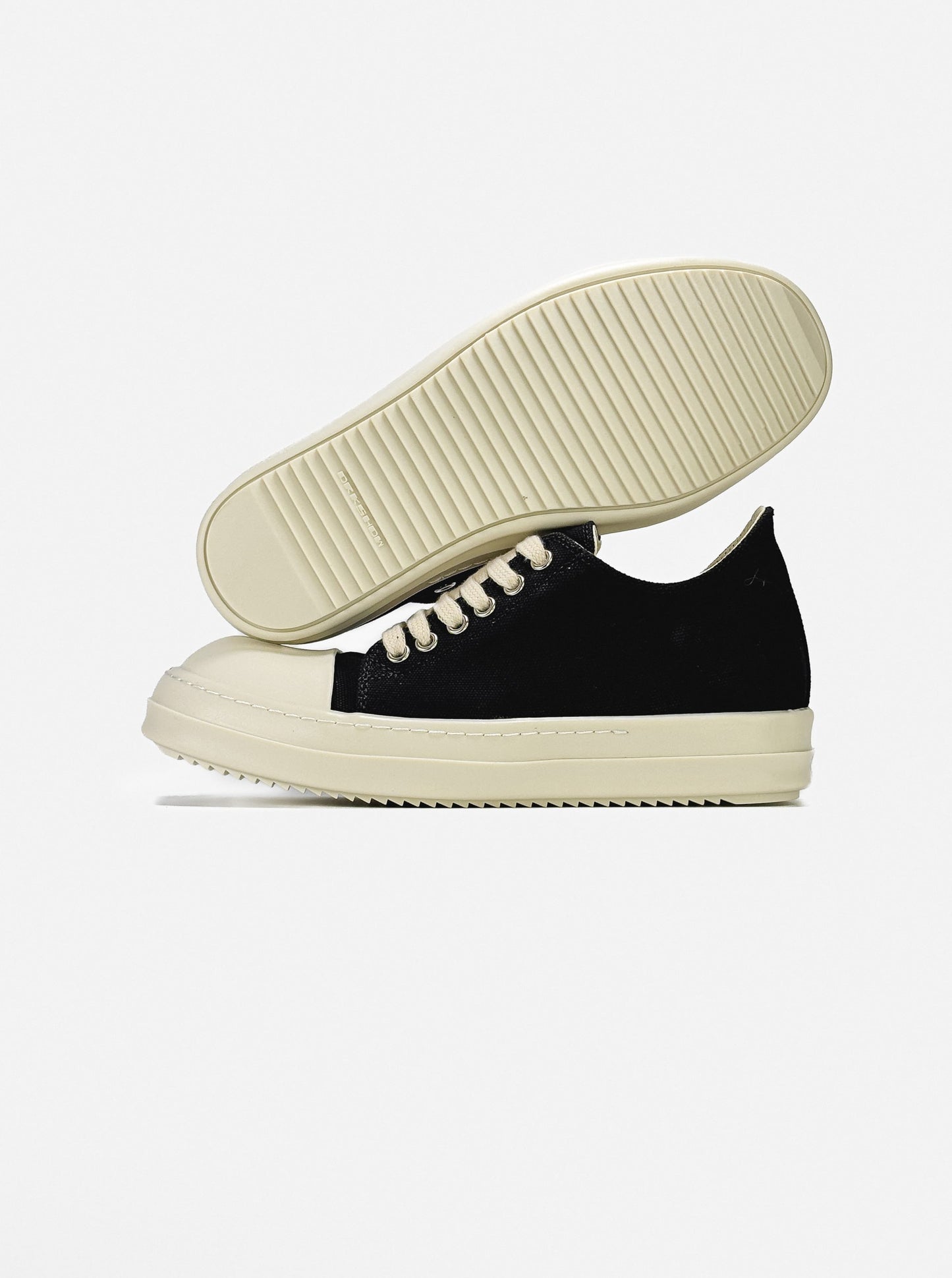Rick Owens DRKSHDW Ramones Low Black Beige