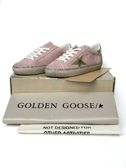 Golden Goose Superstar Pink Suede Silver