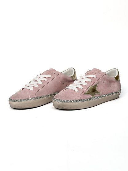 Golden Goose Superstar Pink Suede Silver