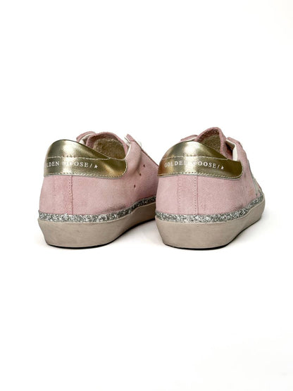 Golden Goose Superstar Pink Suede Silver