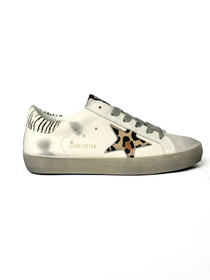 Golden Goose Superstar GGDB White Zoo Print