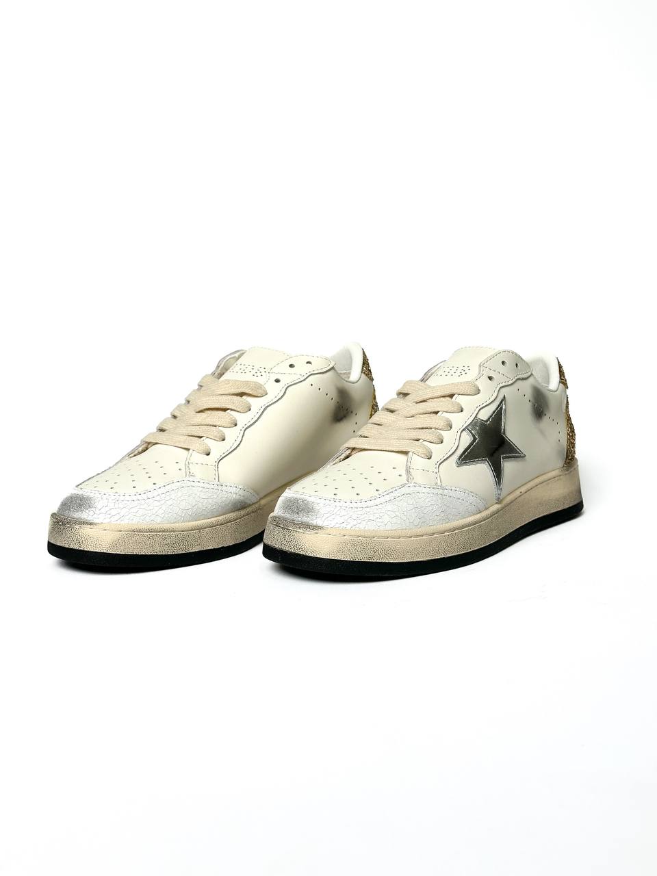 Golden Goose Superstar GGDB Ballstar Golden Cream