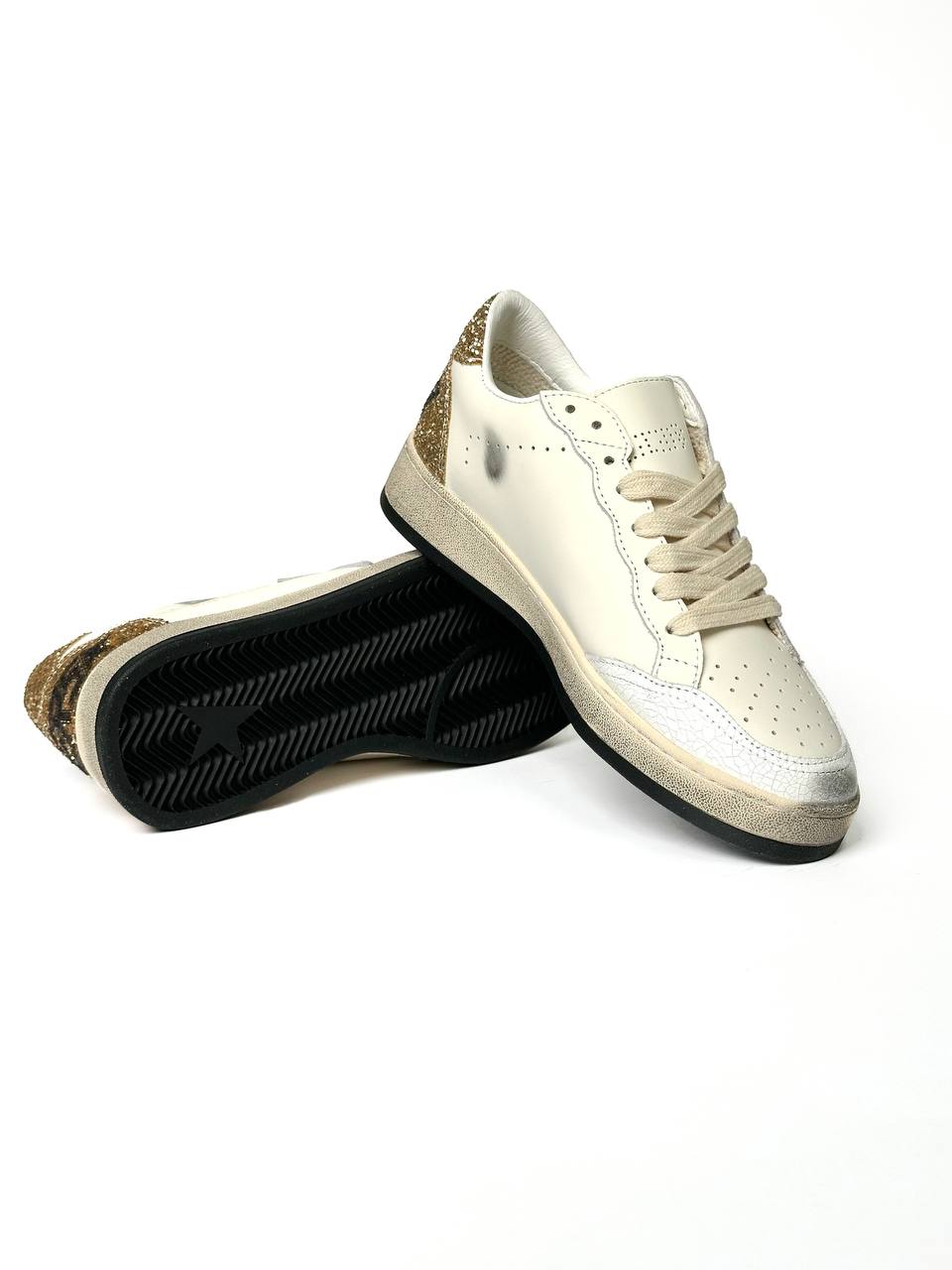 Golden Goose Superstar GGDB Ballstar Golden Cream
